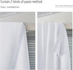 Blackout Curtains with Self Adhesive Tape No Rod No Drill Easy Install Window - Image 6