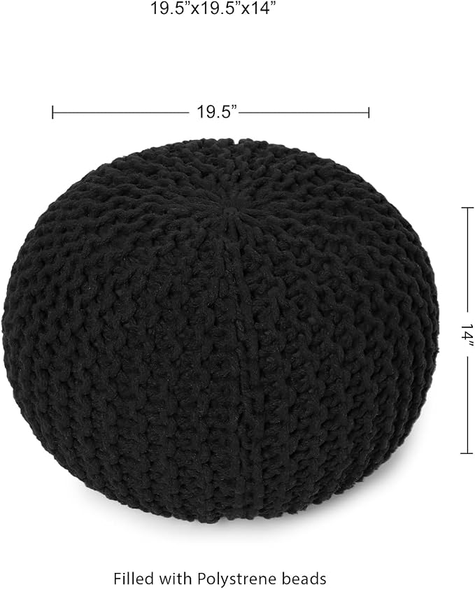 REDEARTH Round Pouf Foot Stool Ottoman - Image 3