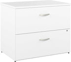 Bush Business Furniture Studio C 2 Drawer Lateral File Cabinet in White - Image 4