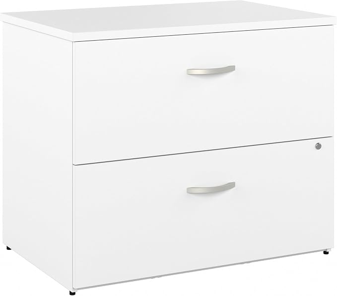 Bush Business Furniture Studio C 2 Drawer Lateral File Cabinet in White - Image 4