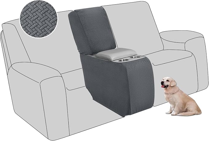 ALIECOM Recliner Sectional Couch Covers L Shape Stretch Corner Reclining by ALIECOM