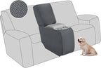 ALIECOM Recliner Sectional Couch Covers L Shape Stretch Corner Reclining by ALIECOM