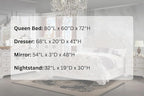 First of a Kind Santa Monica Traditional 4 Piece Queen Bedroom Set - Image 5