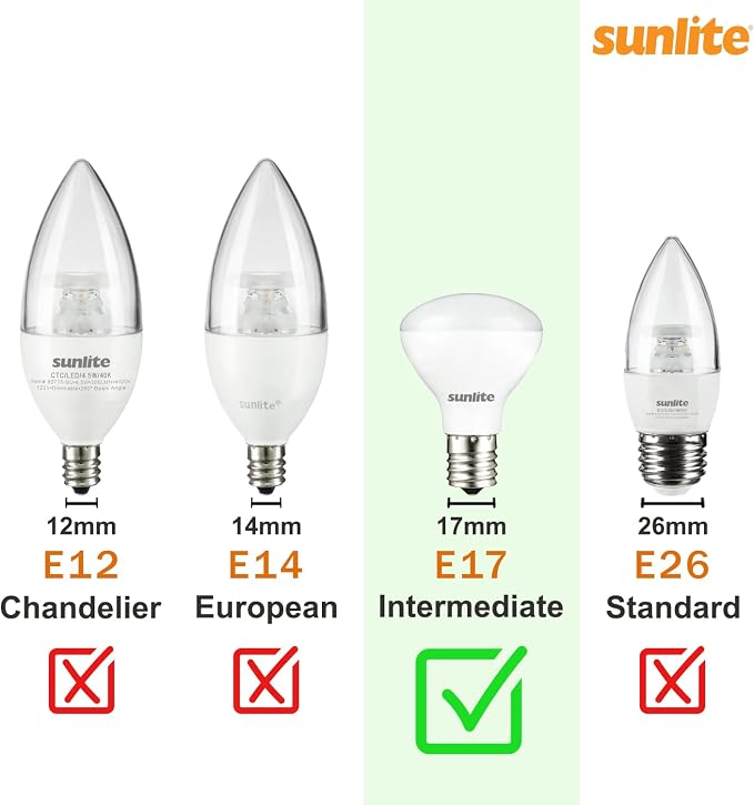 Sunlite LED R14 Mini Flood Light Bulbs, 4 Watts, 250 Lumens, Intermediate Base - Image 6