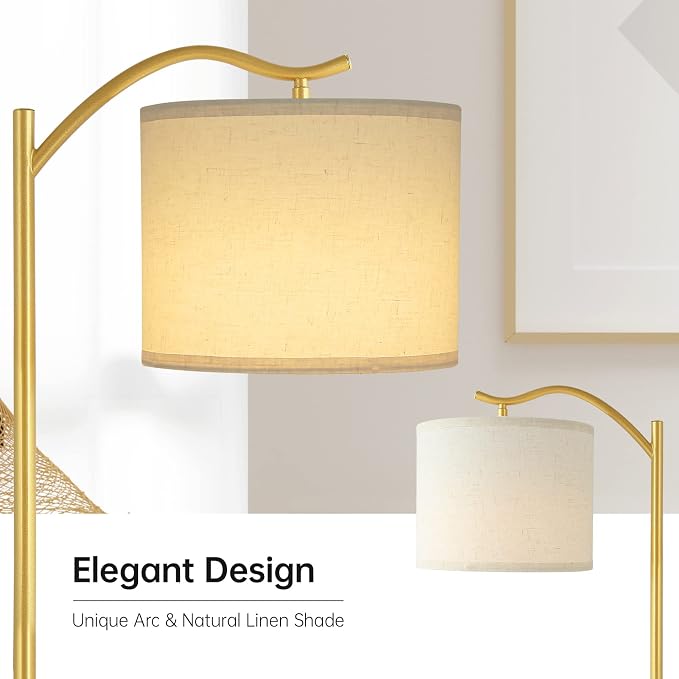 BoostArea Floor Lamp for Living Room, LED Arched Standing Lamp, Tall Modern - Image 4