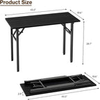 TEMI Small Computer Desk Folding Table - Image 3