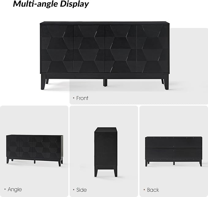 HULALA HOME Mid Century Sideboard Buffet Cabinet - Image 6