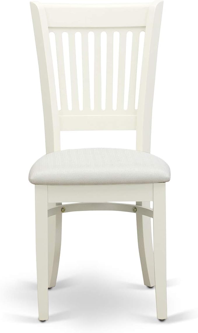 East West Furniture NDVA3-LWH-C 3 Piece Kitchen Table & Chairs Set Contains a - Image 8