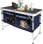 CampLand Outdoor Folding Table Aluminum Lightweight Height Adjustable by CampLand