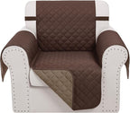 Reversible Recliner Chair Covers, Chocolate/Taupe | Chair Covers by LuxshareHome