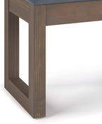 SIMPLIHOME Milltown Small Ottoman Bench - Image 7