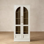 mopio Blake Tall Display Cabinet, Kitchen Buffet Pantry Cupboard, Trophy by MopioInc