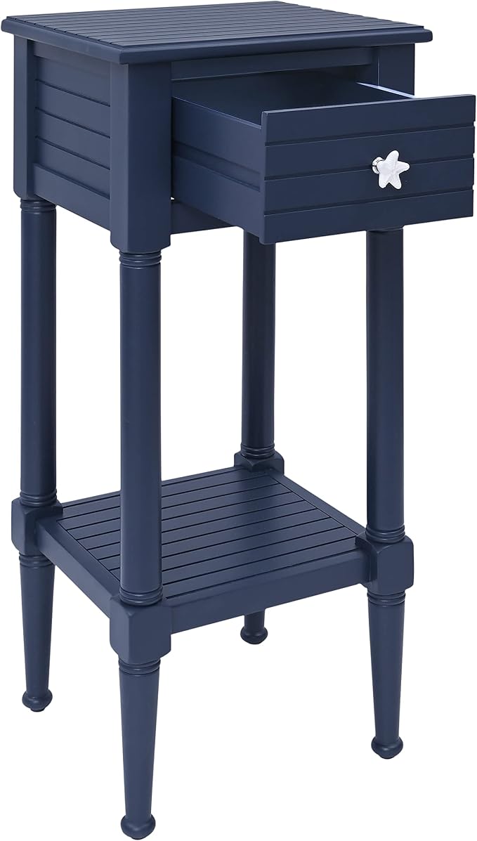 Linon Raleigh Navy Small Accent Table - Image 10