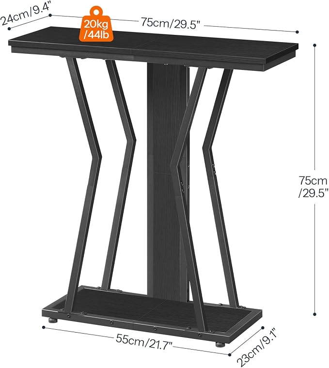 HOOBRO Narrow Console Table, 29.5" Small Entryway Table - Image 3
