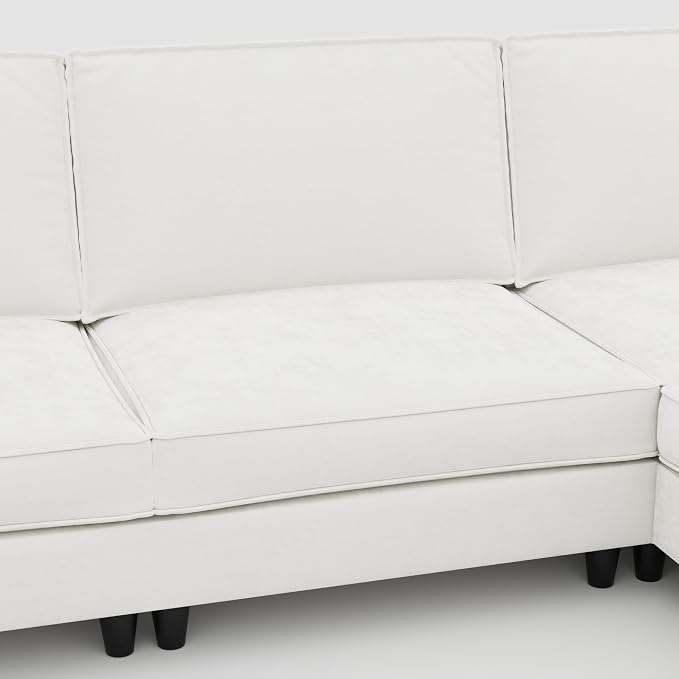 Ball & Cast 141.5" Large 6-Seater U-Shaped Sectional Sofa Bed - Image 6
