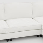 Ball & Cast 141.5" Large 6-Seater U-Shaped Sectional Sofa Bed - Image 6