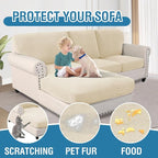 H.VERSAILTEX 2025 New Sectional Couch Covers 6 Pieces Stretch Sofa Covers - Image 7