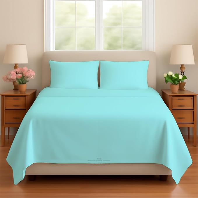 Sleeper Sofa Bed Sheet, 100% Cotton 400 Thread Count, 4 Piece Set, Deep Pocket by BeyondWhatYouSee