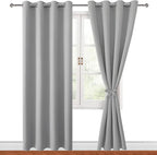 Blackout Curtains for Bedroom, 52 x 96 Inch, 2 Panels | Thermal Insulated & by Hiasan