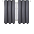 Blackout Curtains 40 x 63 inch/Grey Curtains Set of 2 Panels/Thermal Insulated - Image 2