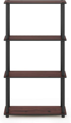 Furinno Turn-N-Tube 4-Tier Multipurpose Shelf Display Rack, Round Tubes - Image 7