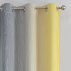 Grey and Yellow Ombre Blackout Curtains - Image 4
