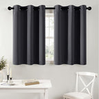 MIULEE Blackout Curtains for Bedroom 2 Panels 40 x 36 Inch Long Dark Grey | by MIULEE