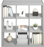 Furinno Simple Cube Storage Organizer, 9-Cube Display Shelf, Open Back Shelving - Image 5