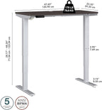 Bush Business Furniture 48-inch Electric Height Adjustable Standing Desk - Image 5