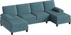 U-Shaped Sectional Couches for Living Room, 4 Seat Sofa - Image 3
