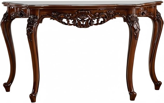 Vintage French Console Table, Wood Entryway Table by Unknown