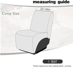 ALIECOM 100% Waterproof Recliner Sectional Couch Covers L Shape Stretch Corner - Image 3