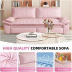73.2" Sofa Bed Queen, 3-in-1 Pull Out Sofa Bed - Image 6