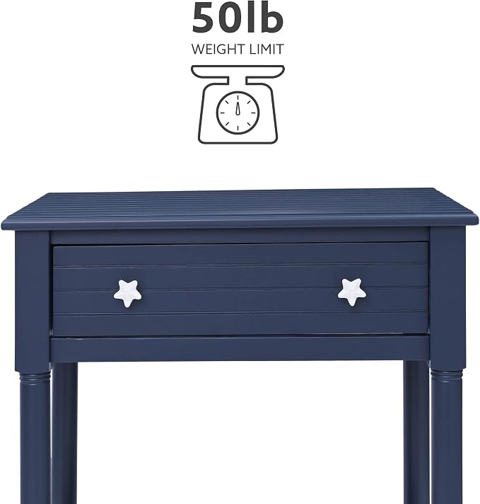 Linon Raleigh Navy Accent Table - Image 7