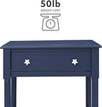 Linon Raleigh Navy Accent Table - Image 7