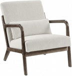 Garvee Mid-Century Modern Accent Chair, Fine Wale Corduroy Upholstery, Solid by Garvee