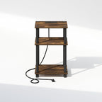 Furinno JUST Night Stand, 3-Tier Turn-N-Tube Nightstand - Image 4