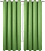 Blackout Curtains 52 x 90 Inch Long Light Green Curtains Set of 2 Panels Room - Image 2