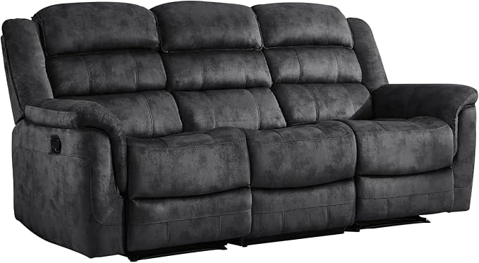 EBELLO Reclining Sofa for Living Room, Extra Wide Modern Overstuffed 3 Seat - Image 8