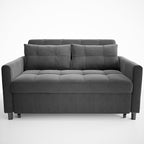 Gizoon 3 in 1 Velvet Sleeper Sofa Bed, 52 Inch 2-Seat Pull Out Couch - Image 9
