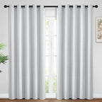 Yakamok Room Darkening Curtains 62x84 inch Greyish White-Living Room | 2 panels by Yakamok
