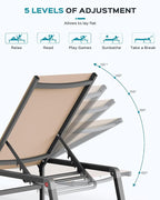 Aluminum Chaise Lounge Ourdoor - Image 7