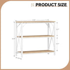 Homeiju Console Table 31.5" Width, 3-Tier Entryway Table - Image 3