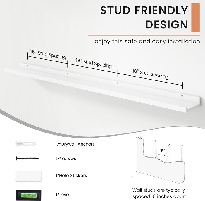 FLYJOE Floating Picture Ledge Shelves - Image 5