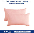 MIULEE Pack of 2 Decorative Outdoor Solid Waterproof Throw Pillow Covers Spring - Image 6