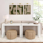 Plank+Beam Modern Solid Wood Console Table, 46 Inch, Sofa Table, Narrow - Image 6