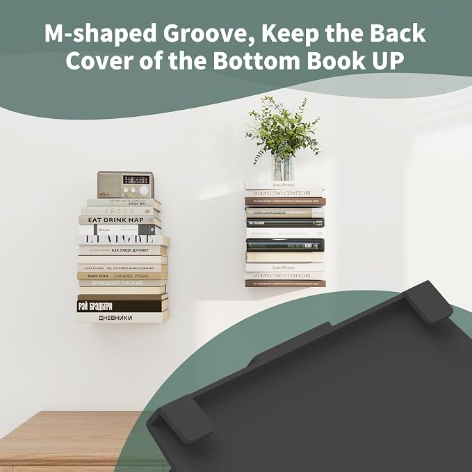 Mefirt Invisible Floating Bookshelves - Image 4
