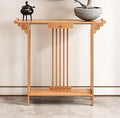 Natural Bamboo Console Table by Unknown