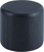 Studio Living® 19” Wentworth Ottoman Round Faux Leather Bench, Stationary - Image 6