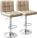 Homall Bar Stools Modern PU Leather Adjustable Swivel Barstools, Armless by Homall